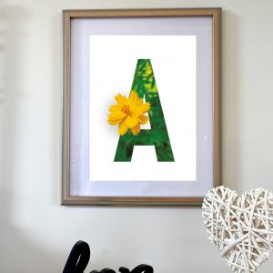Alphabet Floral Prints