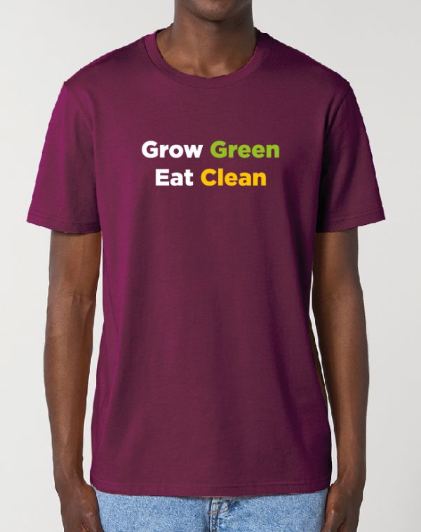Grow Green Eat Clean – fantastic Gardening themed Unisex T-Shirt