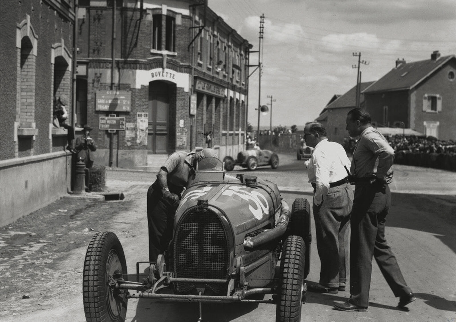 1932 Grand Prix Reims Gueux Marcel Lehoux Bugatt POSTER