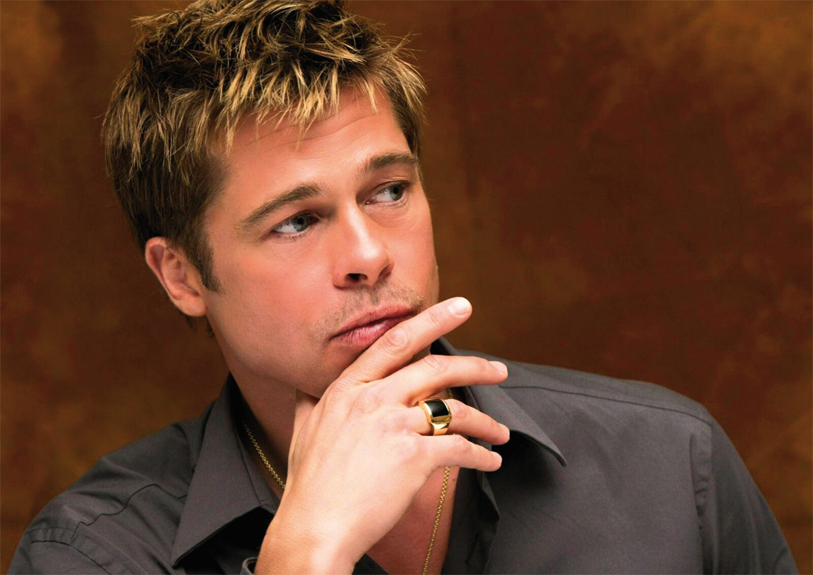 Brad Pitt Candid Poster