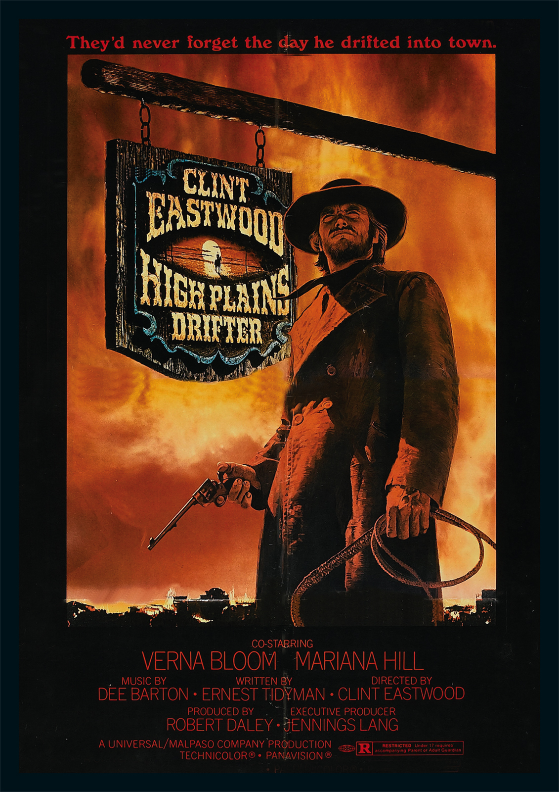 Clint Eastwood High Plains Drifter Repro Film POSTER
