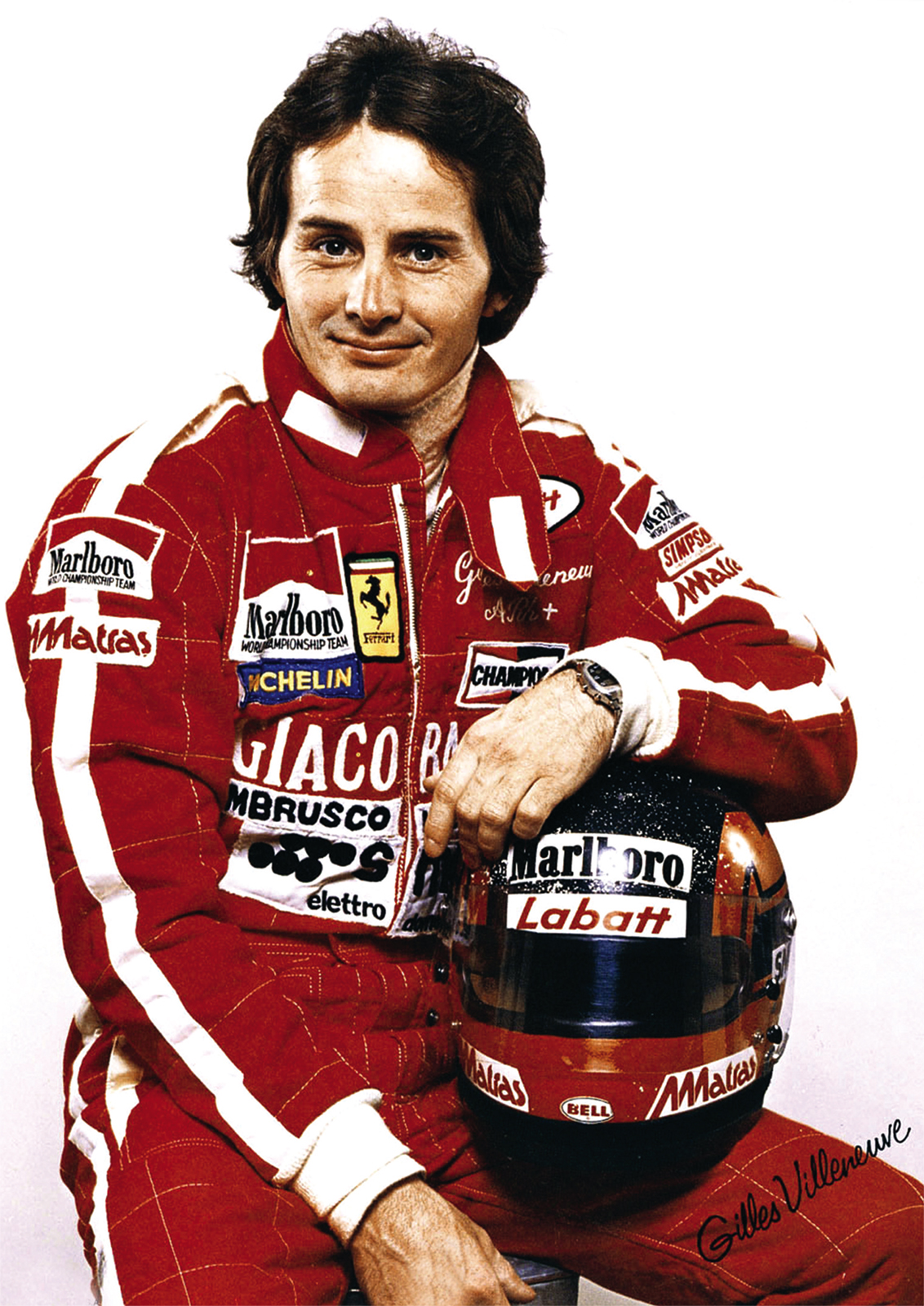Gilles Villeneuve Publicity POSTER F1 Copy Auto