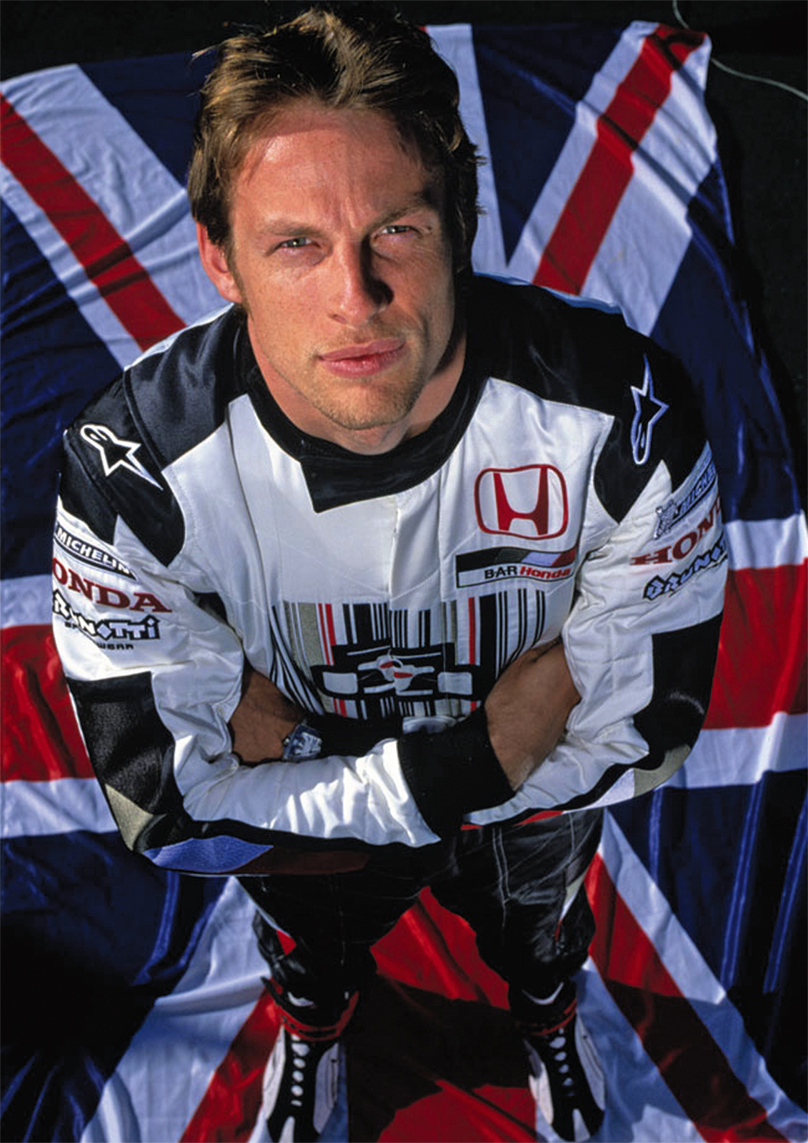 Jenson Button F1 Legend Flag POSTER