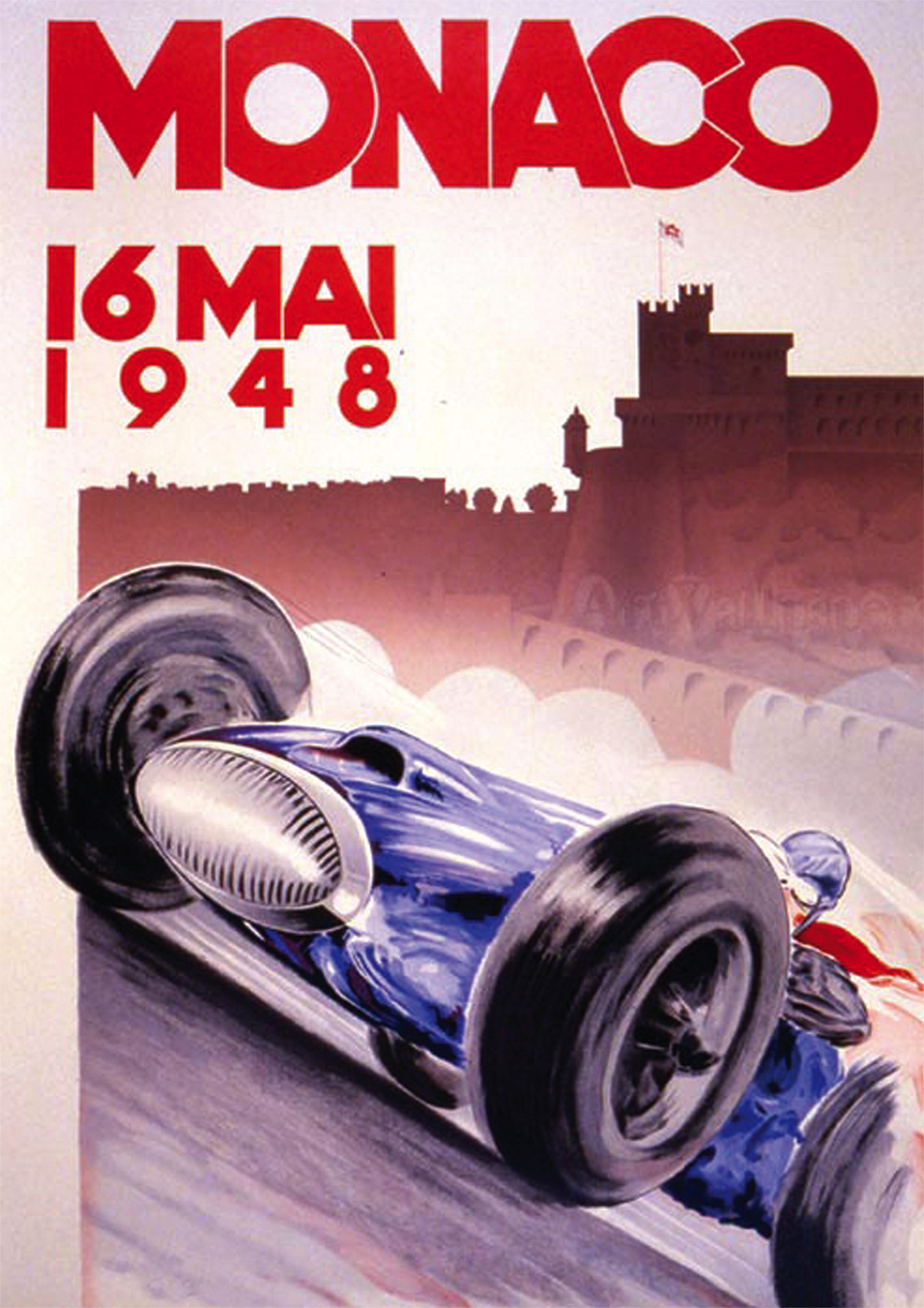 Monaco Grand Prix F1 1948 Repro POSTER