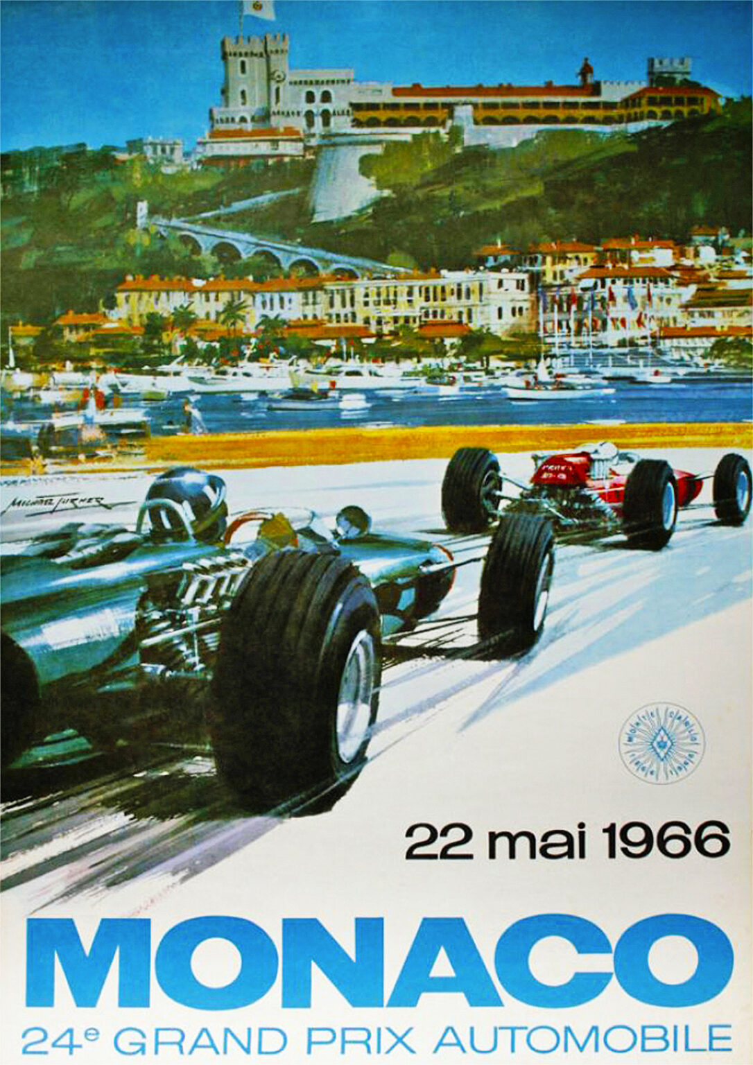 Monaco Grand Prix F1 1966 Repro POSTER - Hokey Cokey