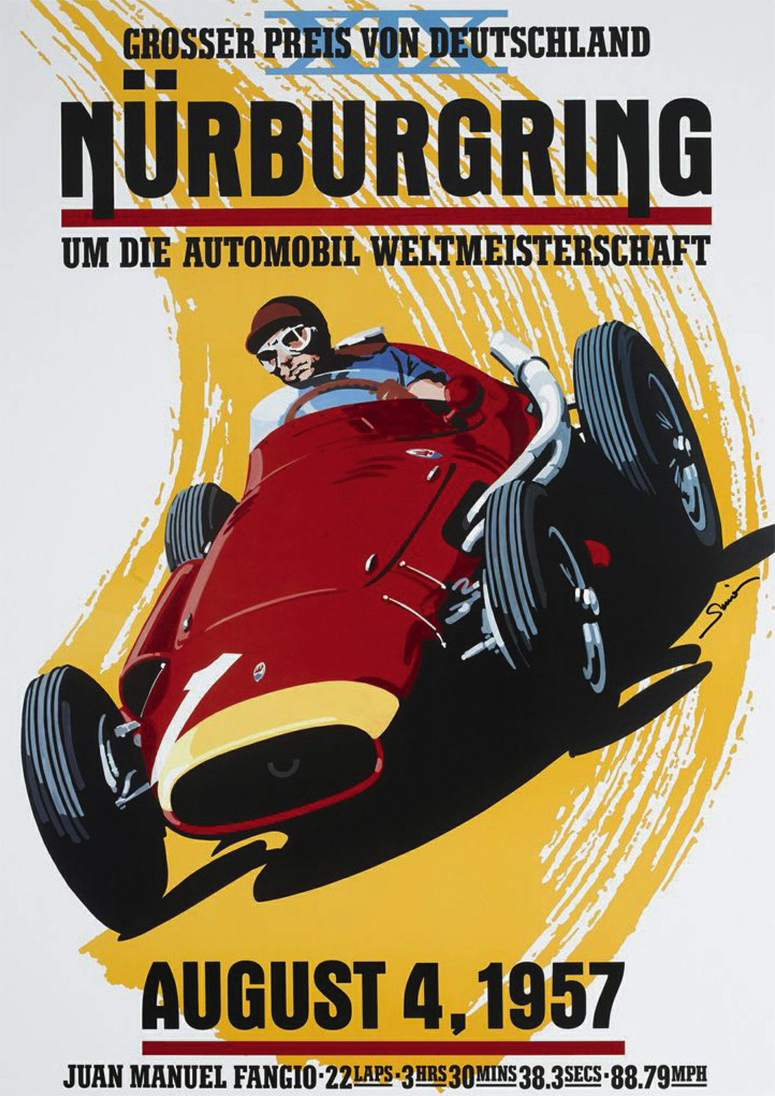 Nurburgring 1957 Repro Advertising POSTER