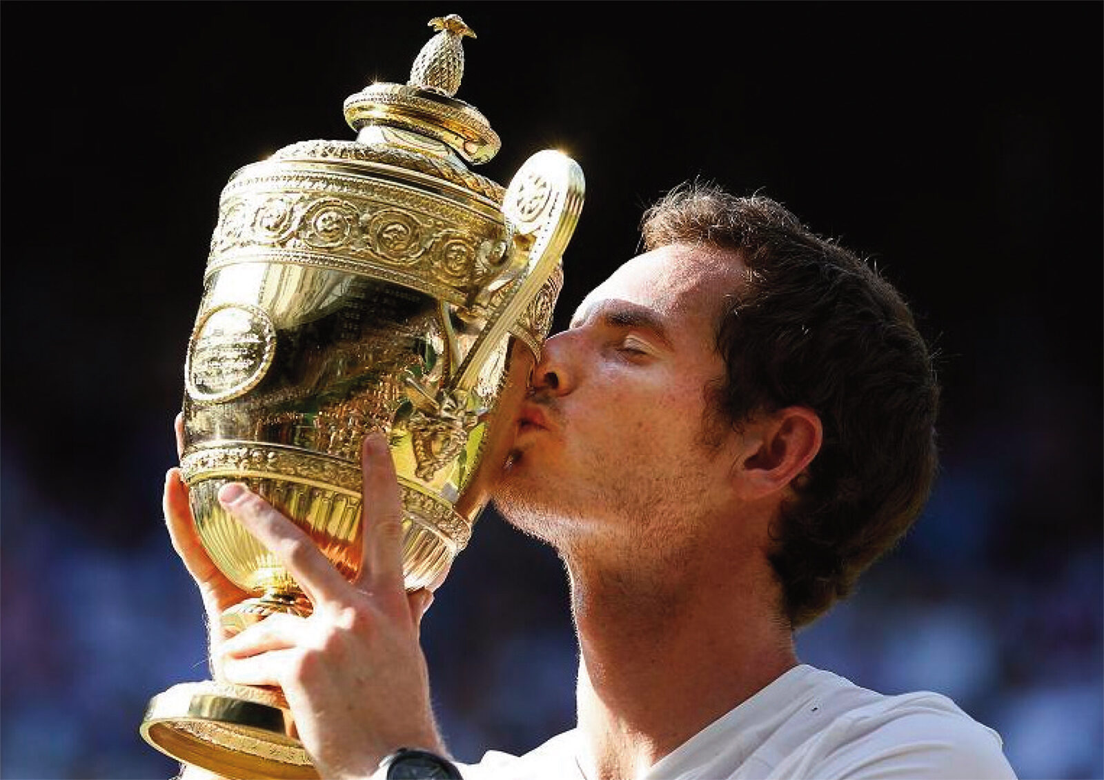 Andy Murray Wimbledon Champ 2013 Kiss Poster