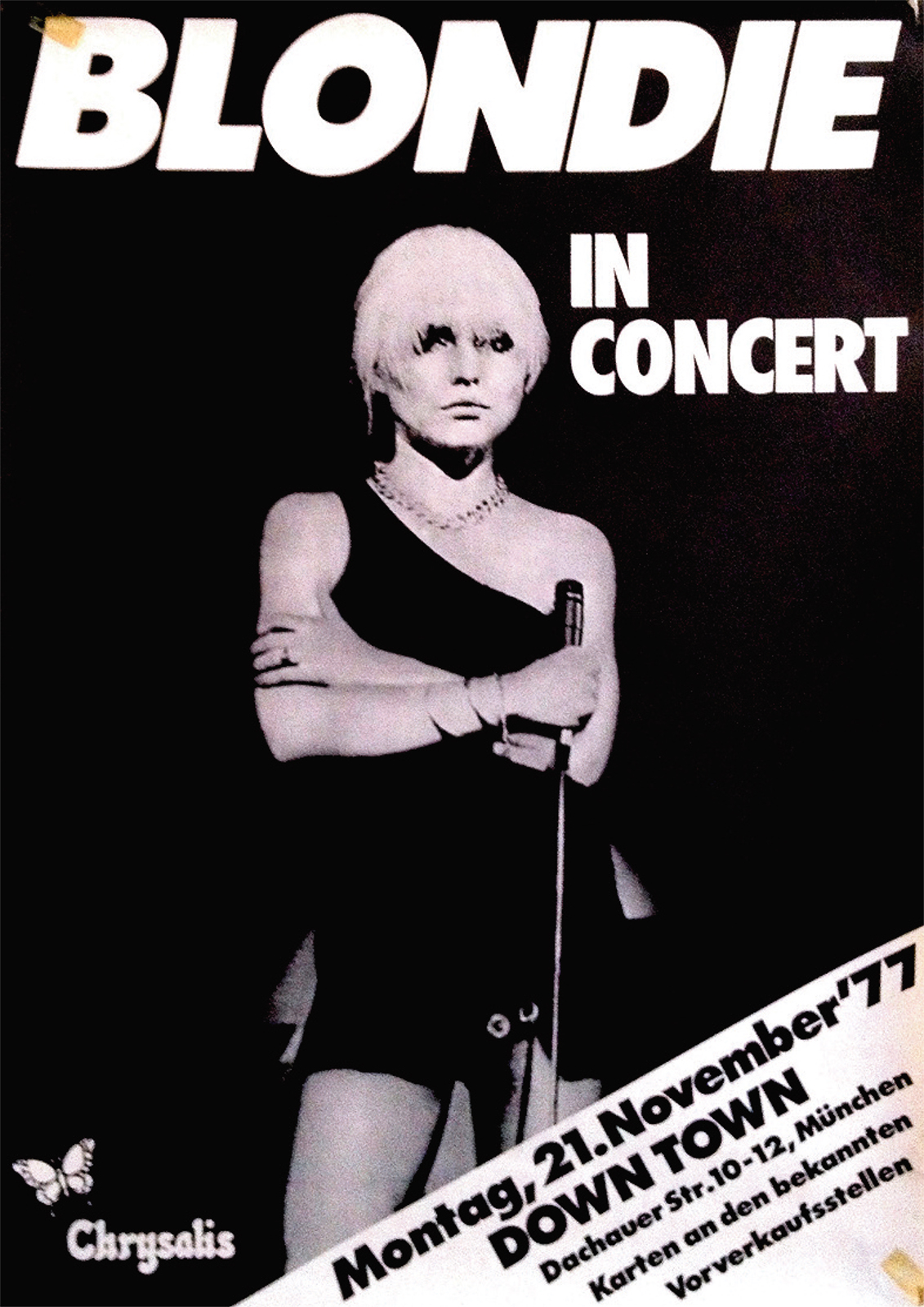 Blondie 1977 Repro Tour Poster