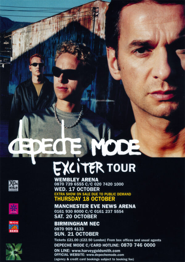 Depeche Mode Exciter Tour Repro POSTER Hokey Cokey