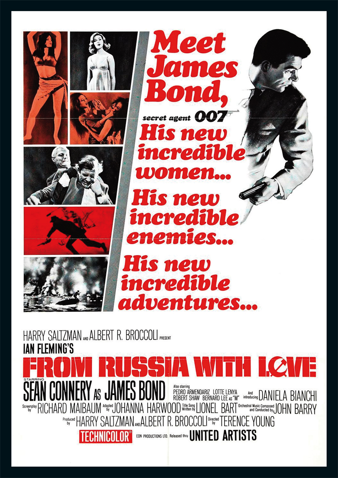 From Russia With Love Repro Film Poster Port