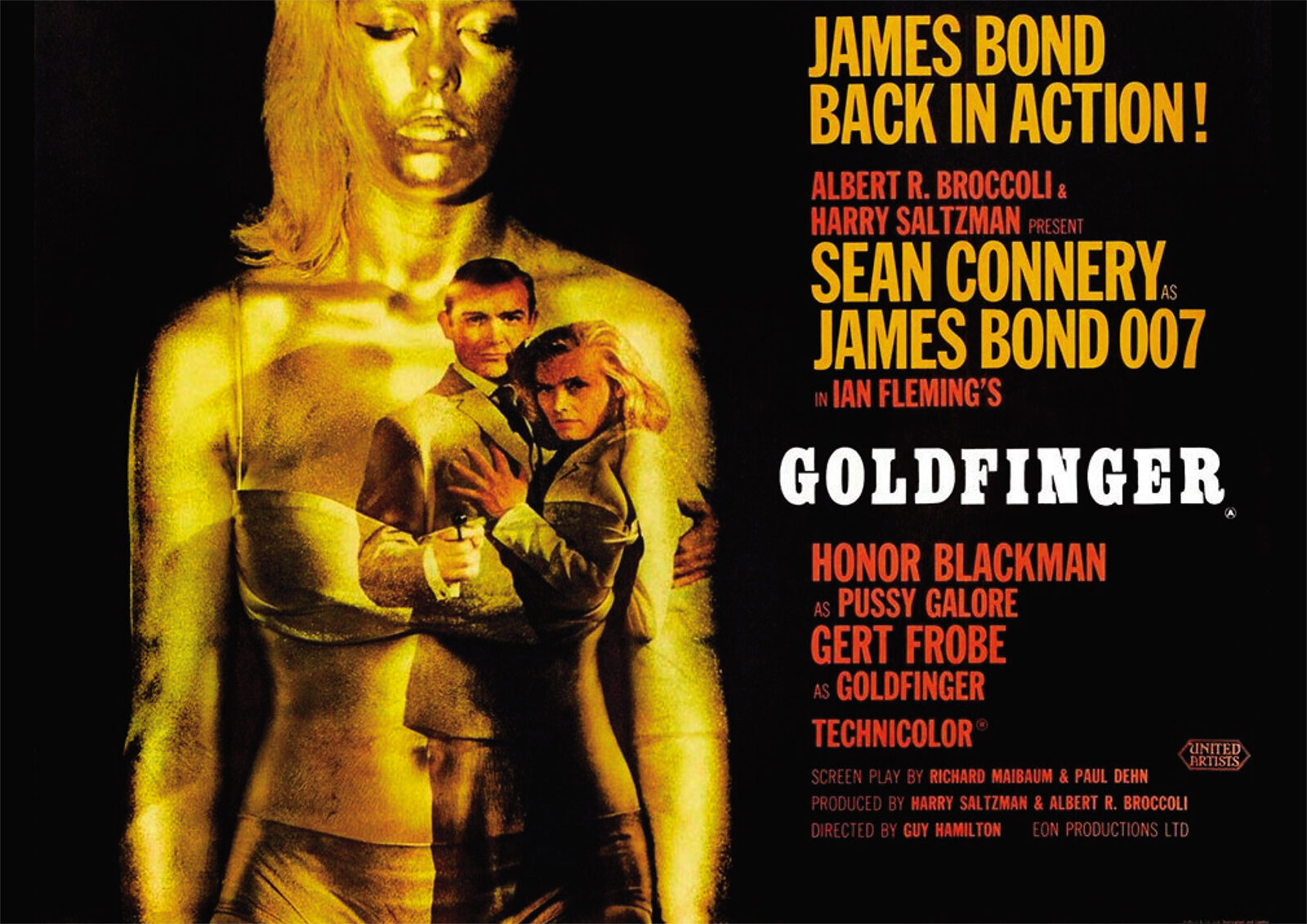 Goldfinger James Bond Repro Film Poster Land