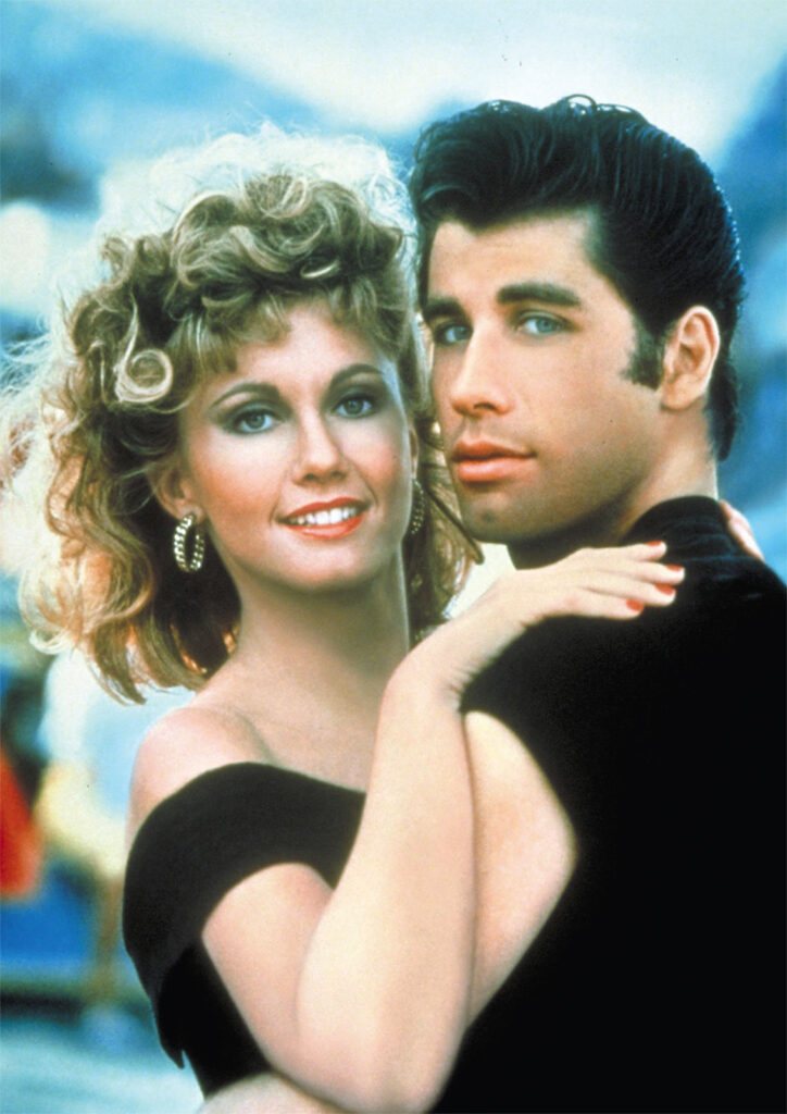 Grease John Travolta Newton John Colour POSTER Hokey Cokey