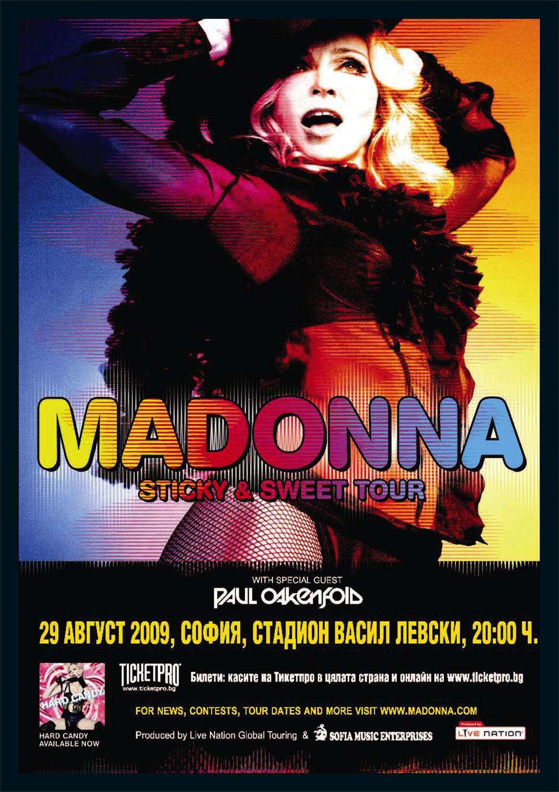 Madonna Sticky and Sweet Repro Tour POSTER