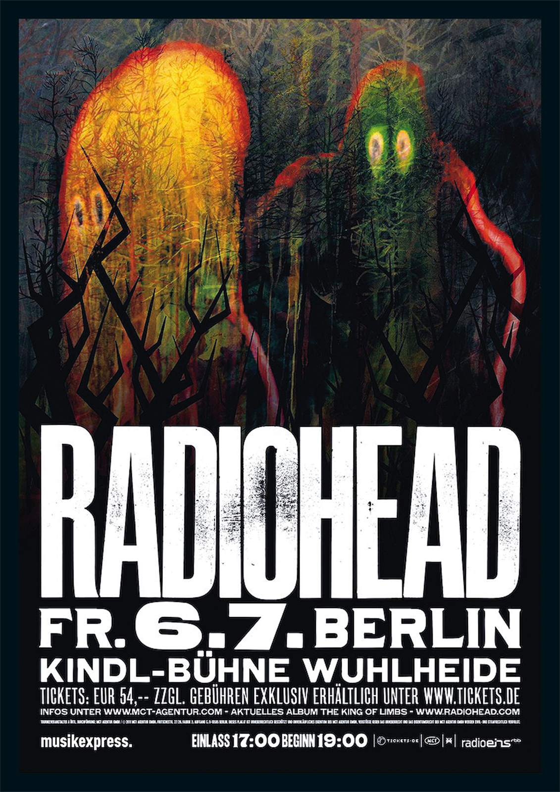 Radiohead Berlin Repro Tour POSTER