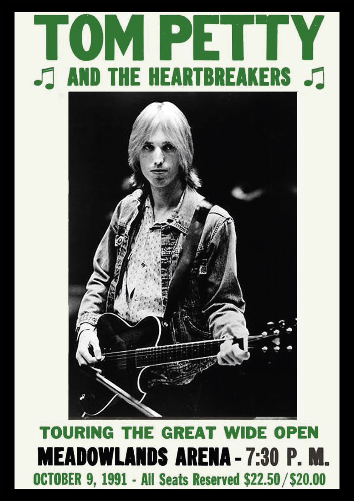 Tom Petty And The Heartbreakers Meadowlands Repro Tour POSTER