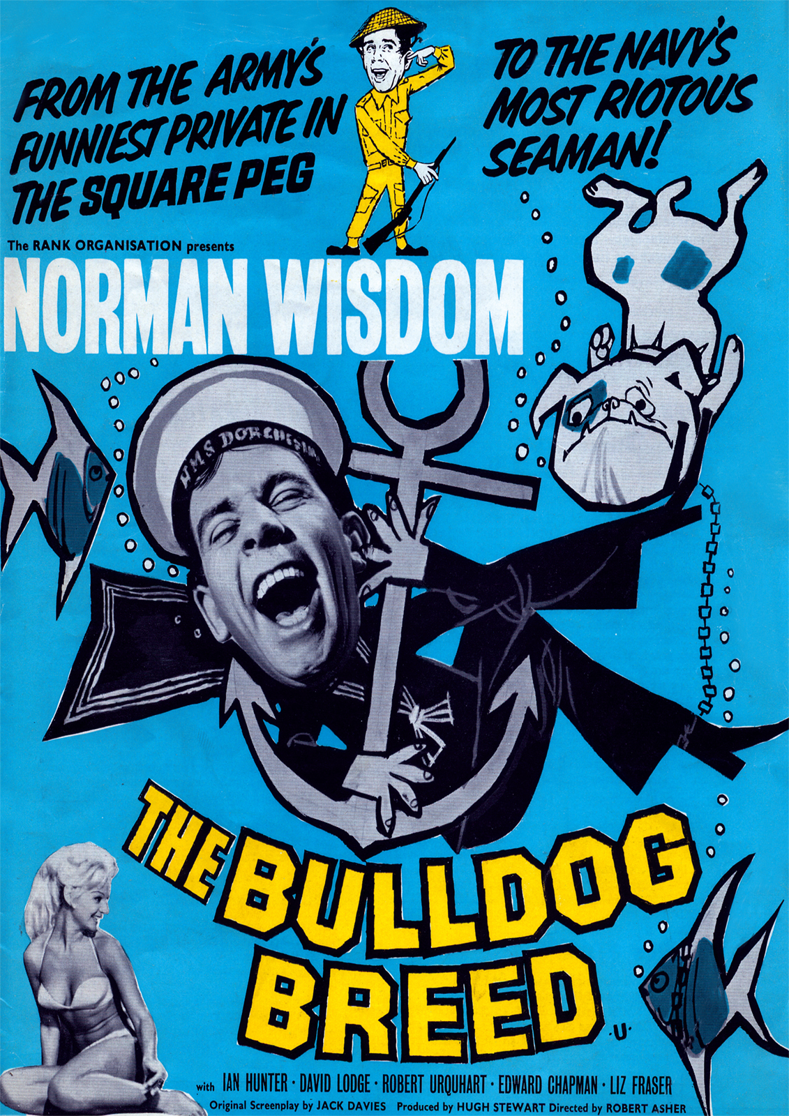 Norman Wisdom The Bulldog Breed NEW Poster Repro