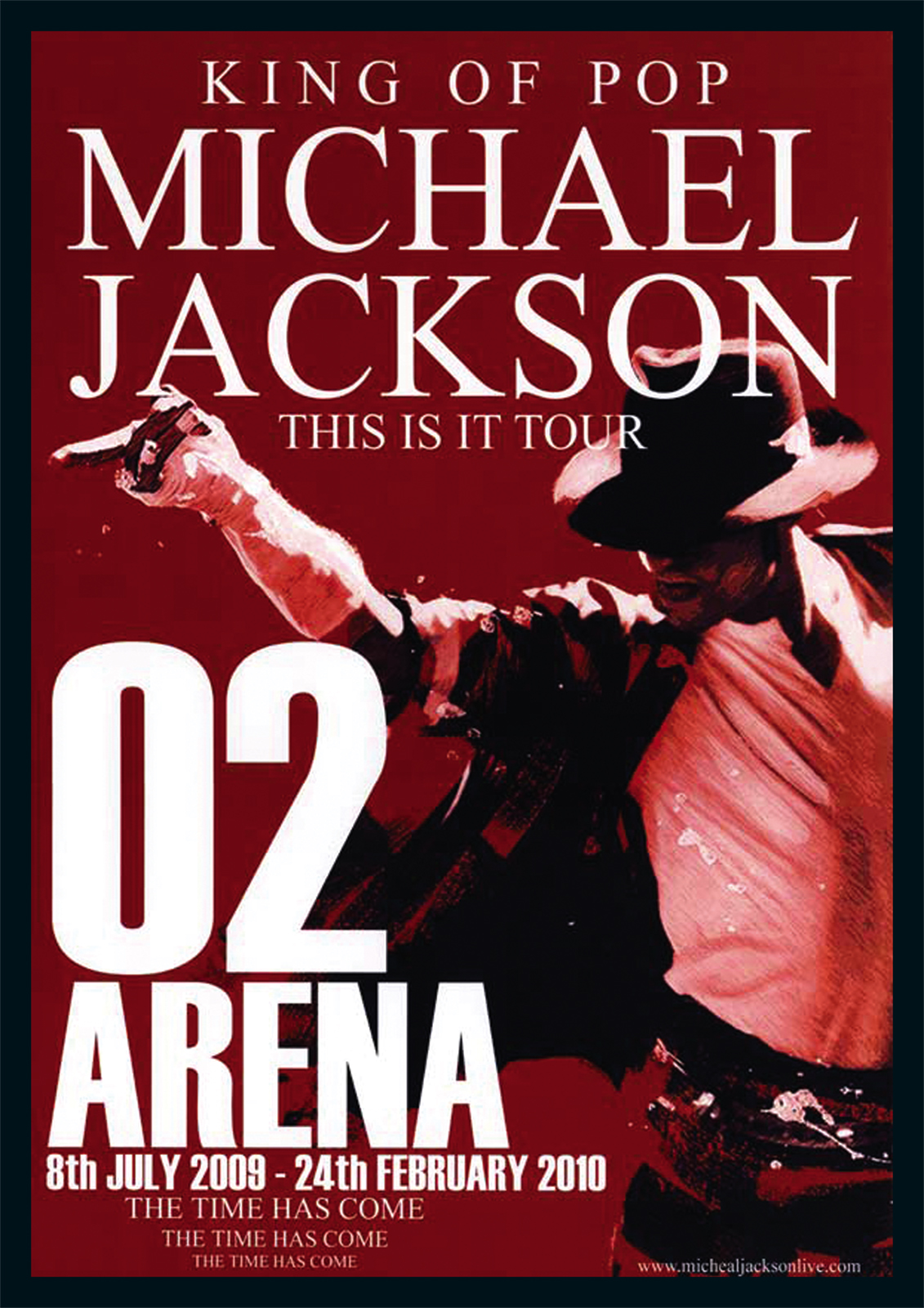 マイケルジャクソン THIS IS IT O2 ARENA 会場用ポスター